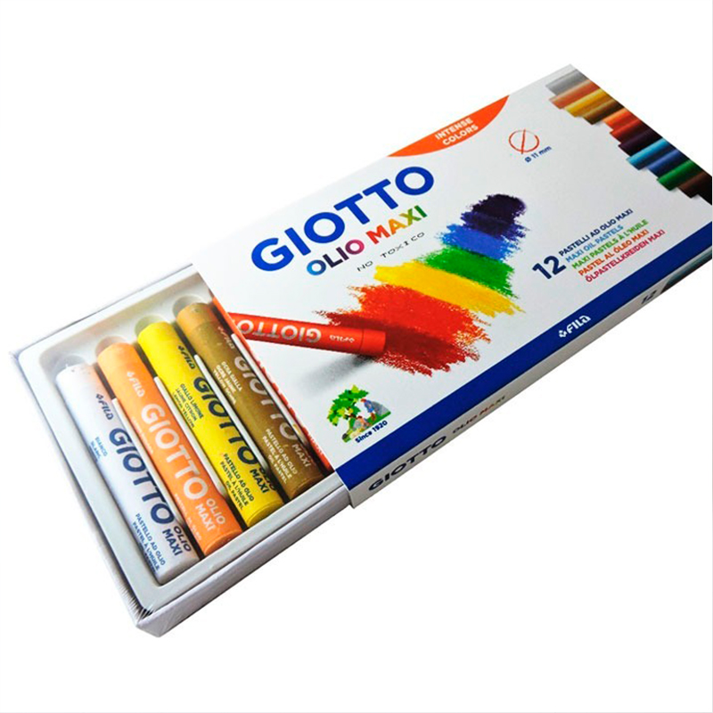 Oleo  Maxi Pastel x 12 colores Giotto