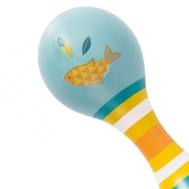 Blue Double Maracas Le Voyage D'Olga Moulin Roty
