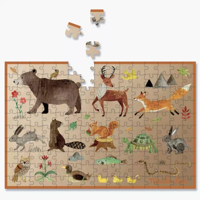 Mini Puzzles (150 Pcs) Dans La Foret Moulin Roty
