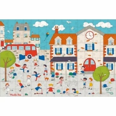 Puzzle En El Recreo (150 Piezas) Moulin Roty