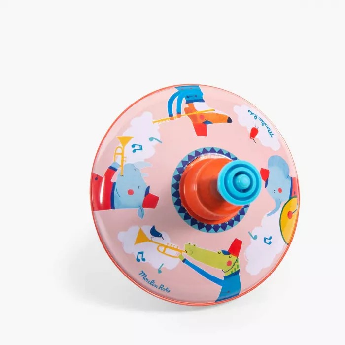 Small Fanfare Spinning Top Les Jouets Métal Moulin Roty