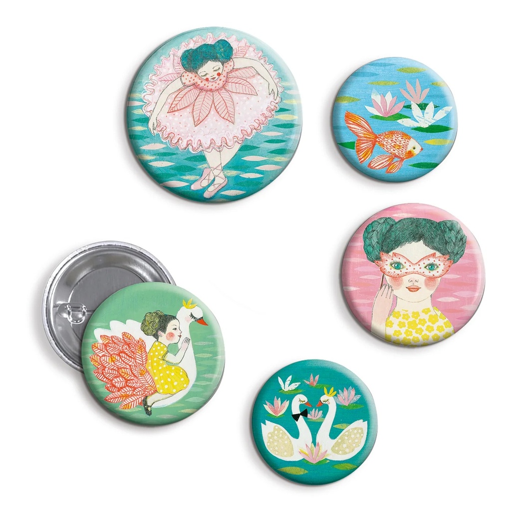 Ballerian Lovely Badges Lovely Paper By Djeco
