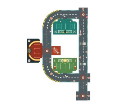 Circuit De Ville - Puzzle Géant  Djeco