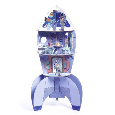 Color Assemble Play Space Rocket Djeco