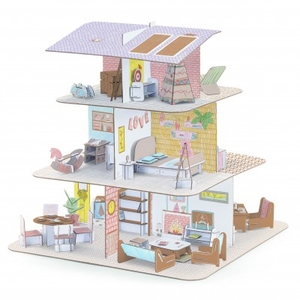Color Assemble Play Wood Doll’s house Djeco
