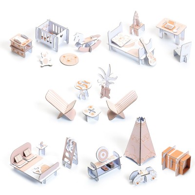 Color Assemble Play Wood Doll’s house Djeco