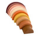 Arcoiris en silicona grande rosa Hopping