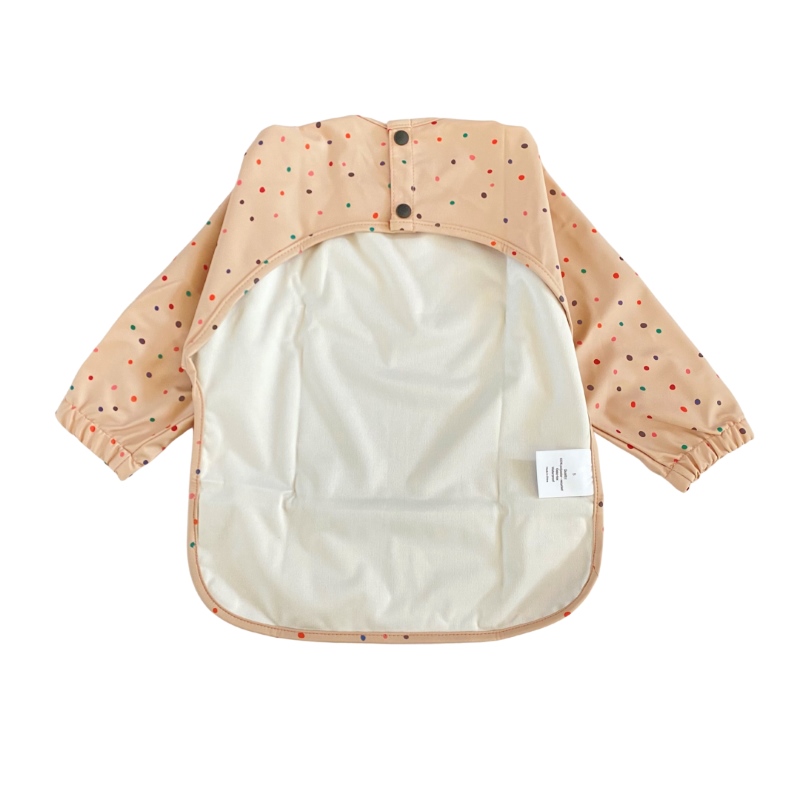 Babero con mangas Oslo Puntitos Rosa Hopping