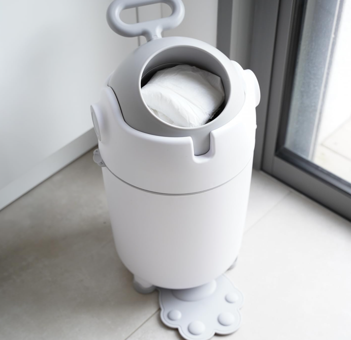 Contenedor de pañales Blanco/Gris