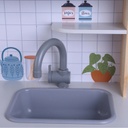 Cocina de Madera con Campana y Lavarropas EduFun