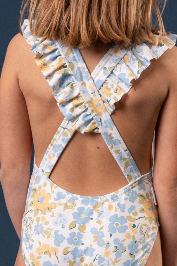 Azulon Blue Liberty 8Y - Malla Volados Mamma Duck