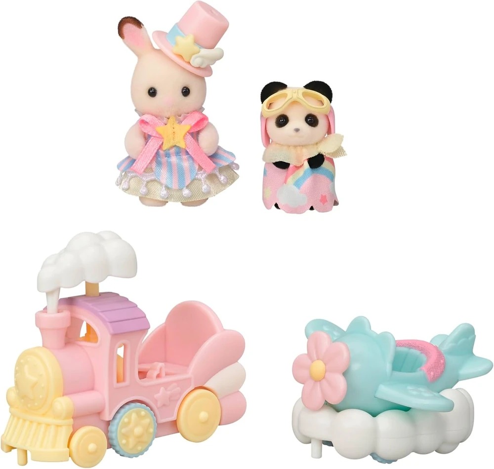 Amusement Park Ride Set Plane &amp; Train Sylvanian Families