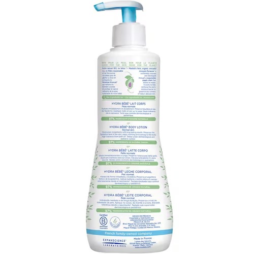 Hydra Bebé Leche Corporal 500ml Mustela