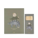 Coloring Book And Crayons Dino Konges Slojd