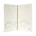 Coloring Book And Crayons Dino Konges Slojd