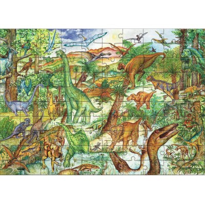 Dinosaurs + Booklet - 100 Pcs Djeco