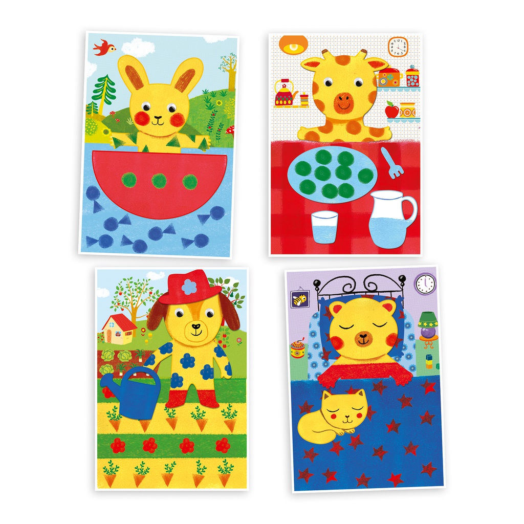 Sponge Painting - Cudly Toy Adventures Design By By Djeco