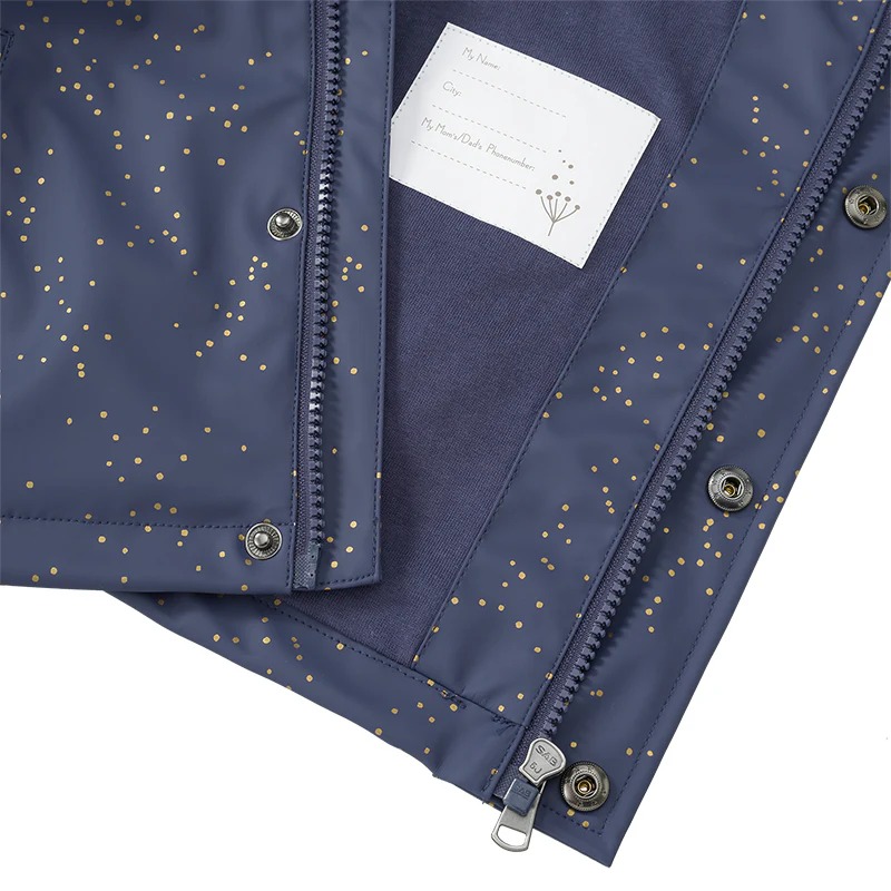 Raincoat Indigo dots 4 yrs Fresk