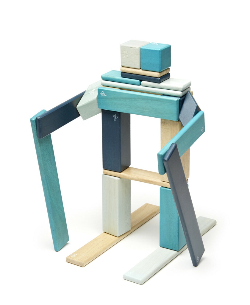 24-Piece Set In Blues Tegu