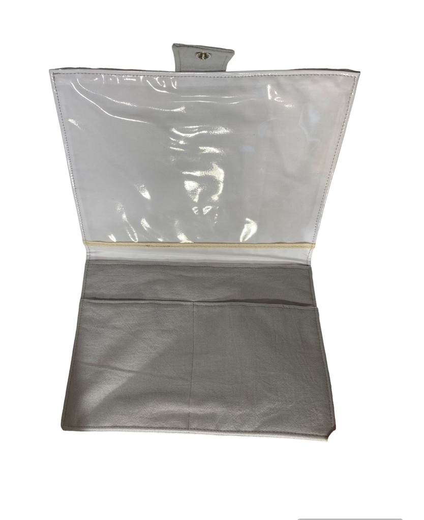 Portadocumentos rayas beige Reina Batata