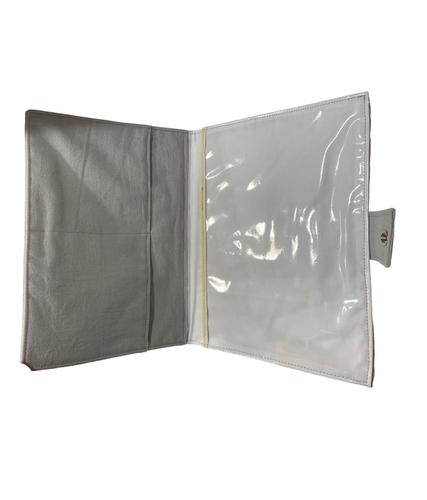 Portadocumentos rayas gris Reina Batata