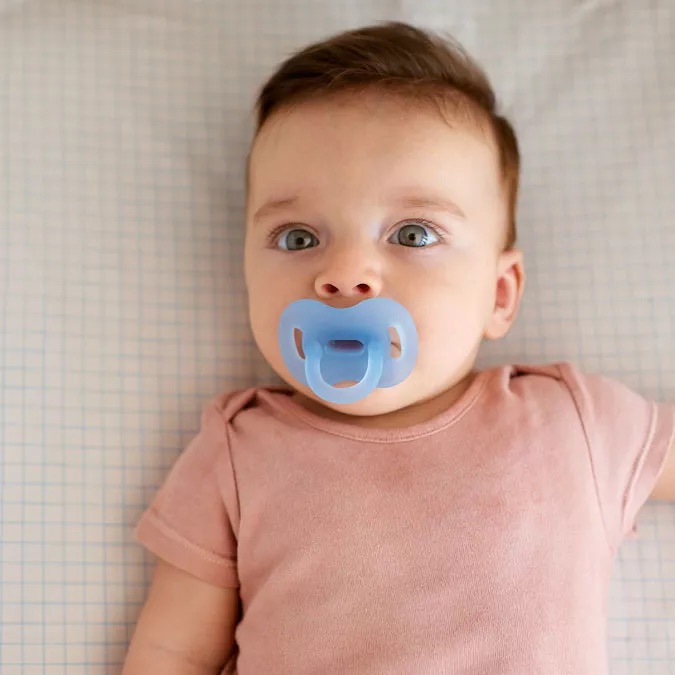 Chupete Fisio. Sx Pro 6-18M Smoothie Naranja Silicona Suavin