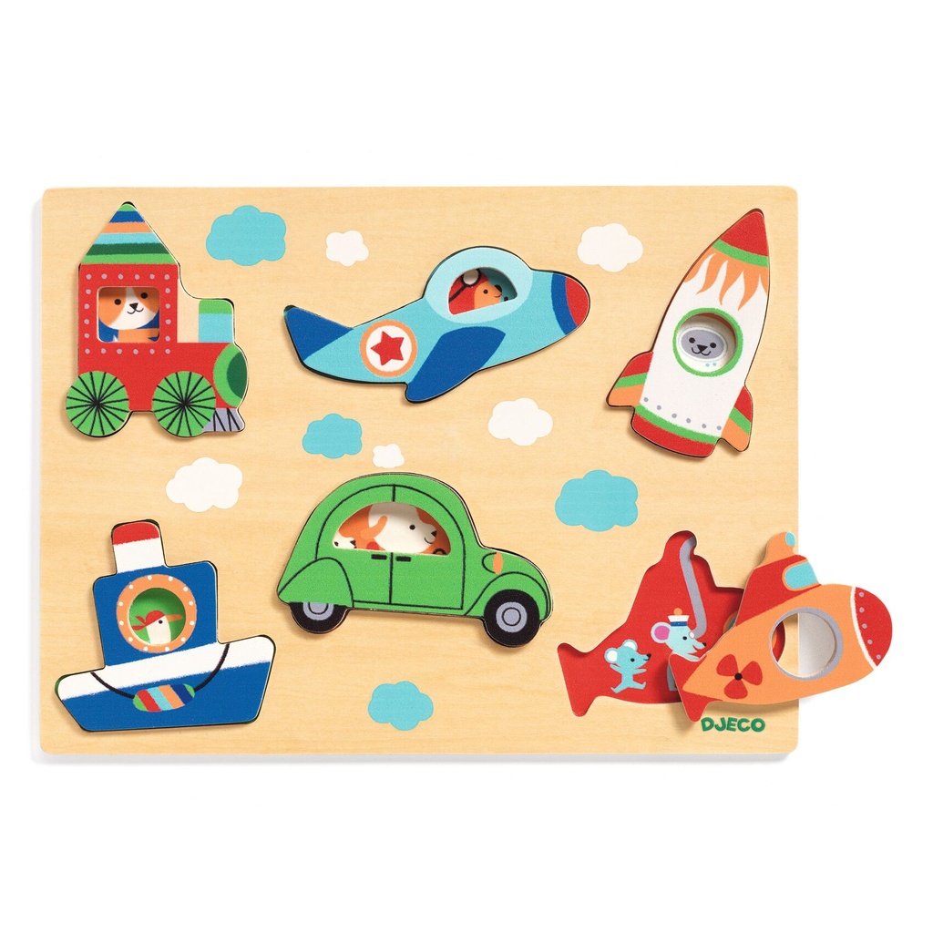 Relief Puzzle - Coucou-Vroum - Fsc 100% Djeco
