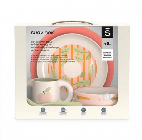 Set Vajilla Go natural - Rosa Suavinex