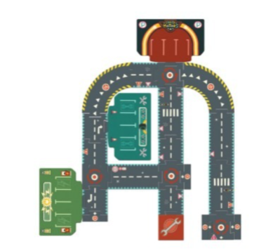 Circuit De Ville - Puzzle Géant  Djeco