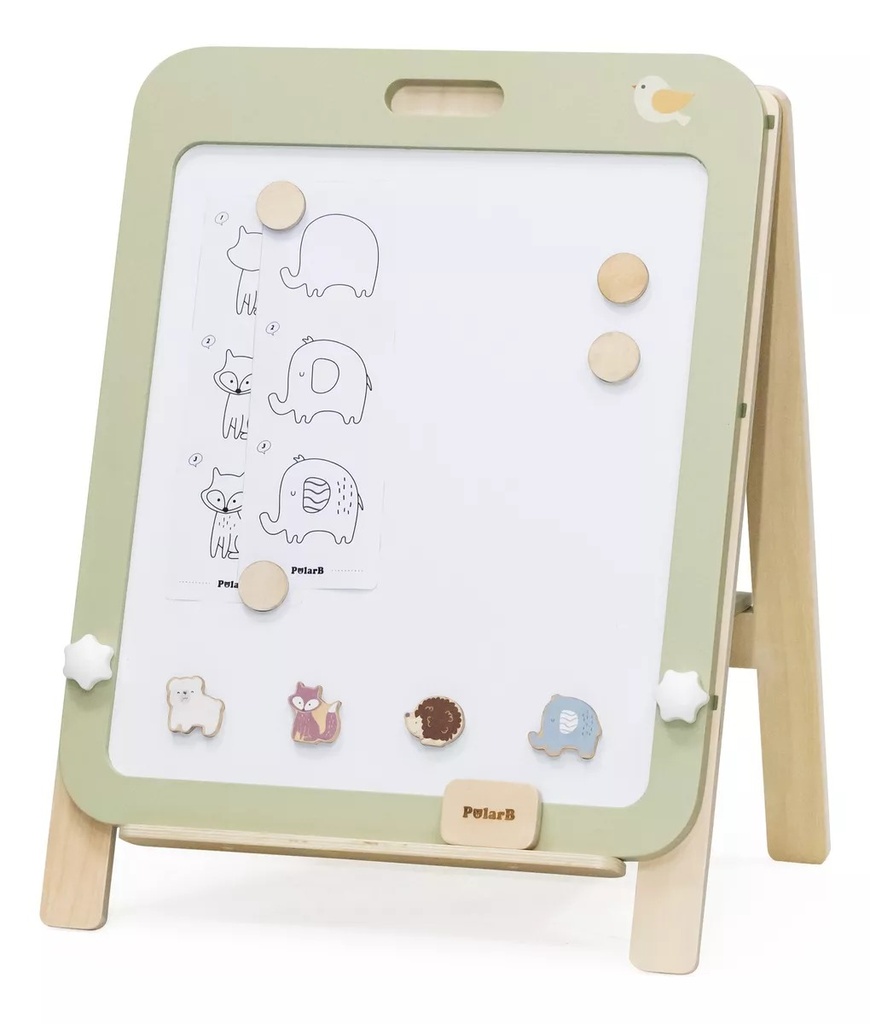 Doble pizarra imantada con altura ajustable Polar B