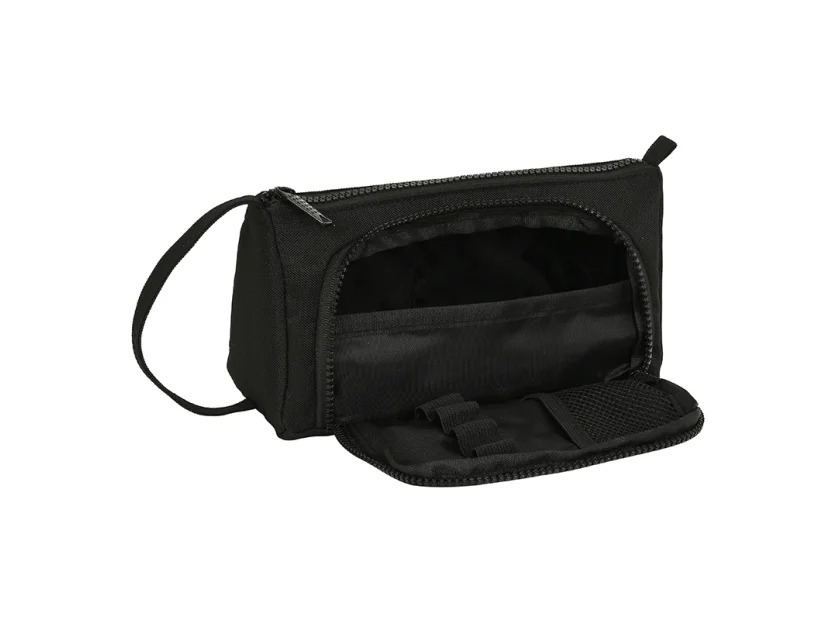 Cartuchera 2 cierres Safta Blackfit8 negro Mooving