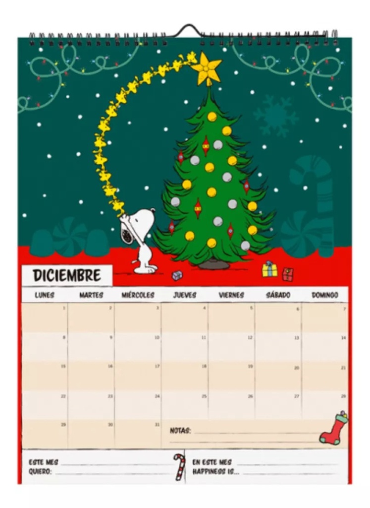 Calendario Snoopy Mooving