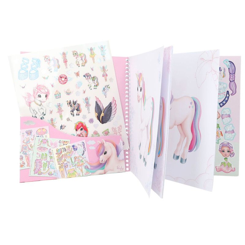 Cuaderno con calcomanías Ylvi Dress me up Top Model