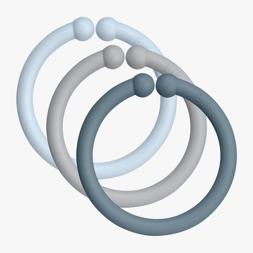 Loops Cloud/ Baby blue/ Petrol BIBS