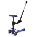 Monopatin 3 En 1 Deluxe LED MMD145 - Azul Micro