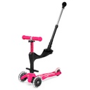 Monopatin 3 En 1 Deluxe LED MMD146 - Rosa Micro