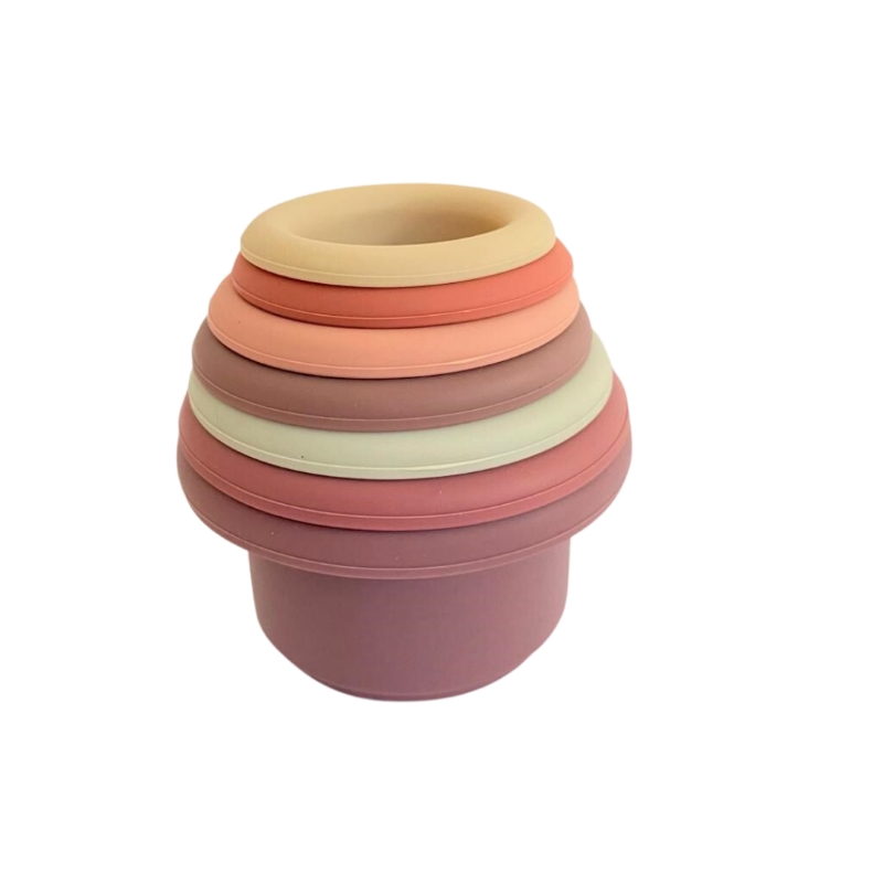 Tazas apilables rosa Hopping