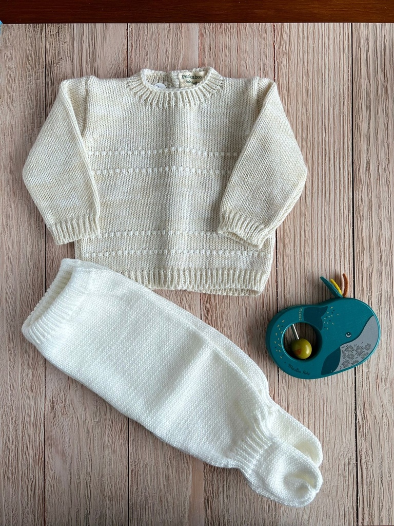 Set Cielo tejido - beige RN Peekaboo