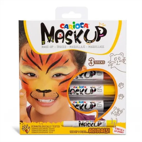 Pintura de cara en barra x 3 colores Animals Carioca