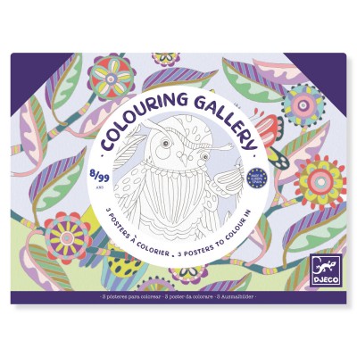 Colouring Gallery Birds Djeco