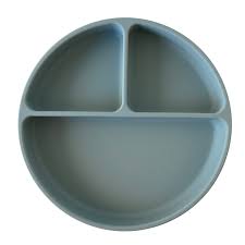 Plato con divisiones y ventosa Celeste Storki