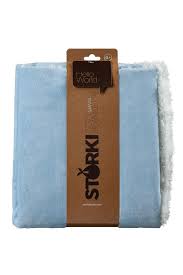 Manta celeste y blanca Storki