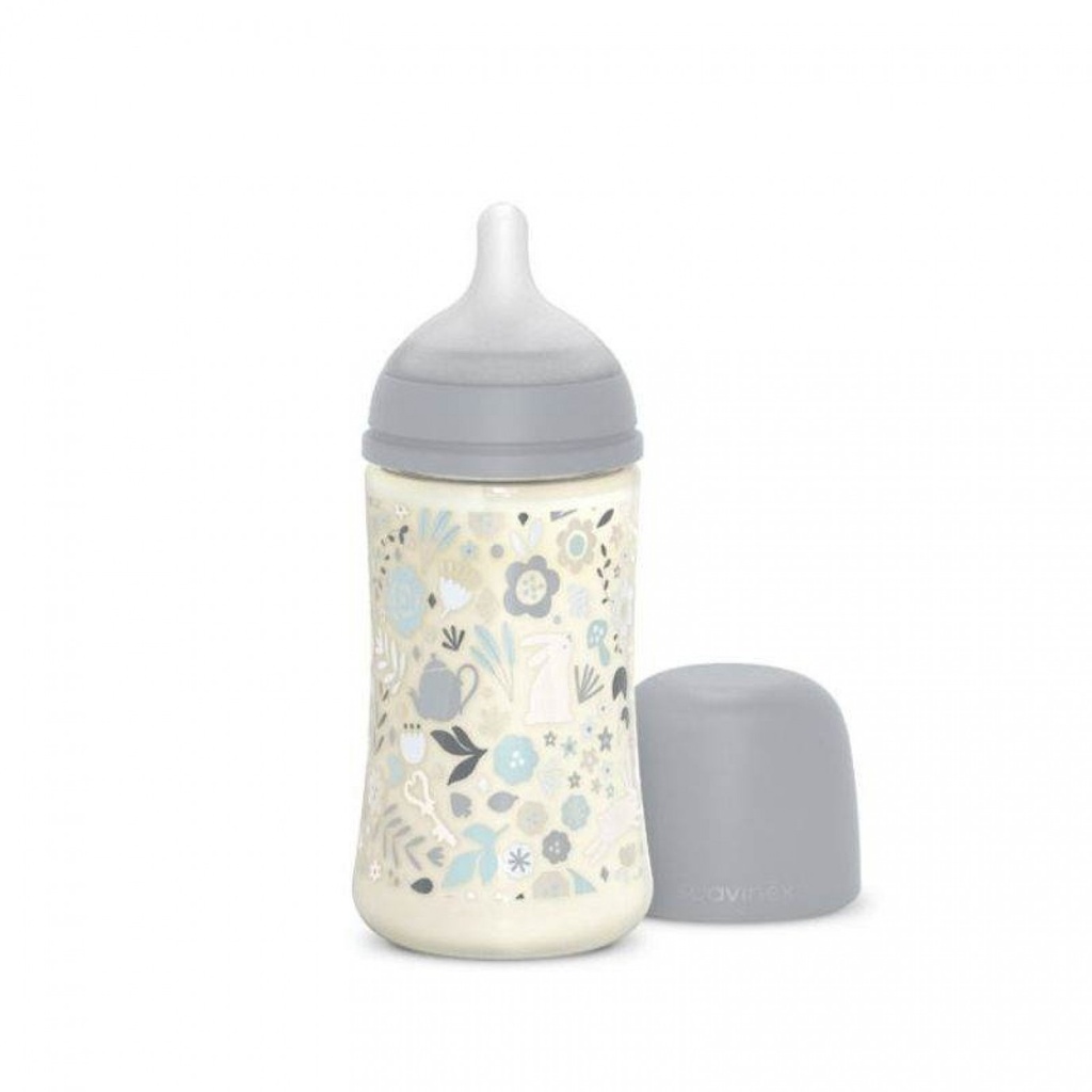 Biberón 270Ml Fisio 3-6M Flujo M Wonder Celeste Suavinex