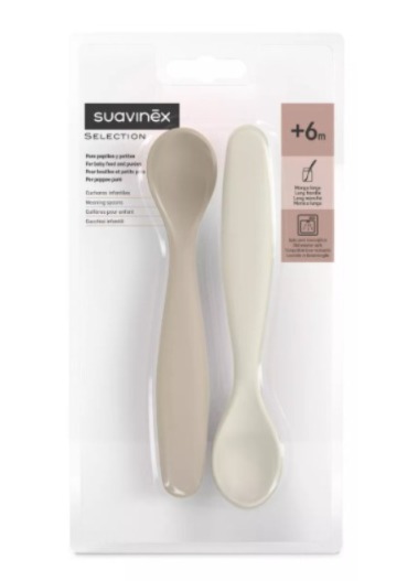 Pack X 2 Uds Cucharas Wonder Beige / Crema Suavinex