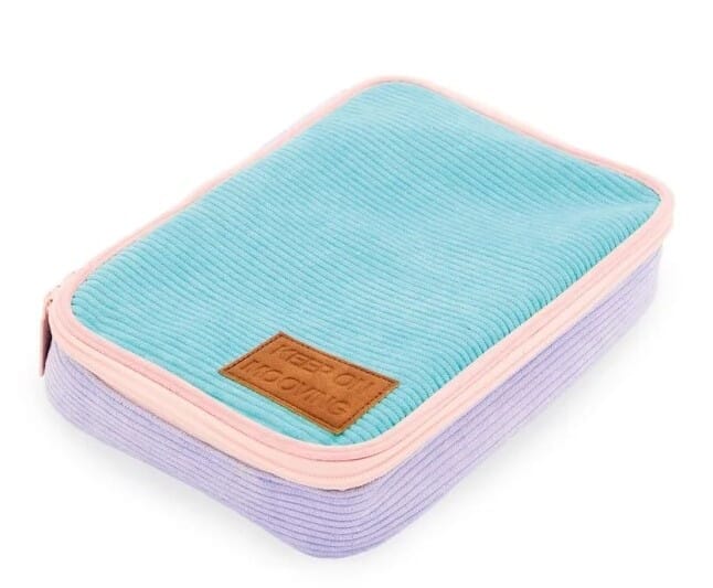 Cartuchera rectangular Corderoy Good Vibes Mooving