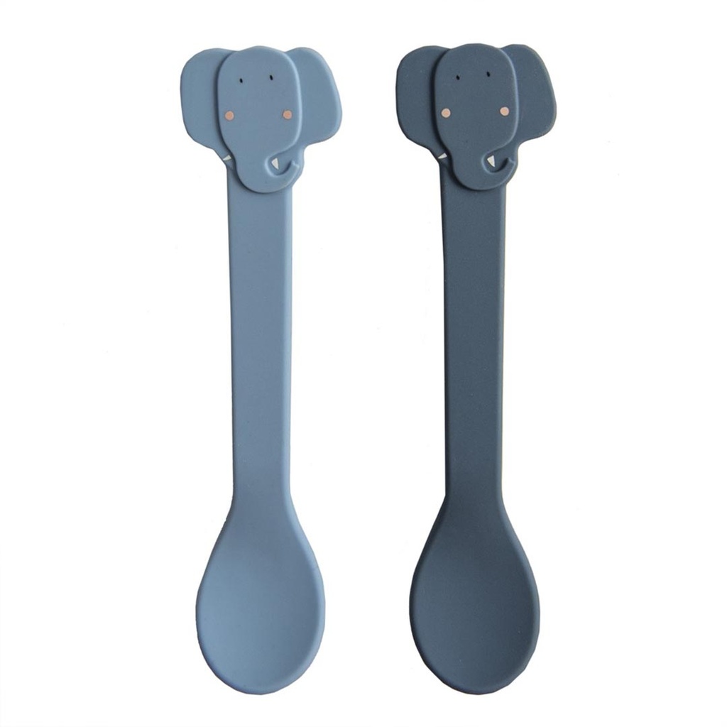 Silicone Spoon 2-Pack - Mrs, Elephant Trixie