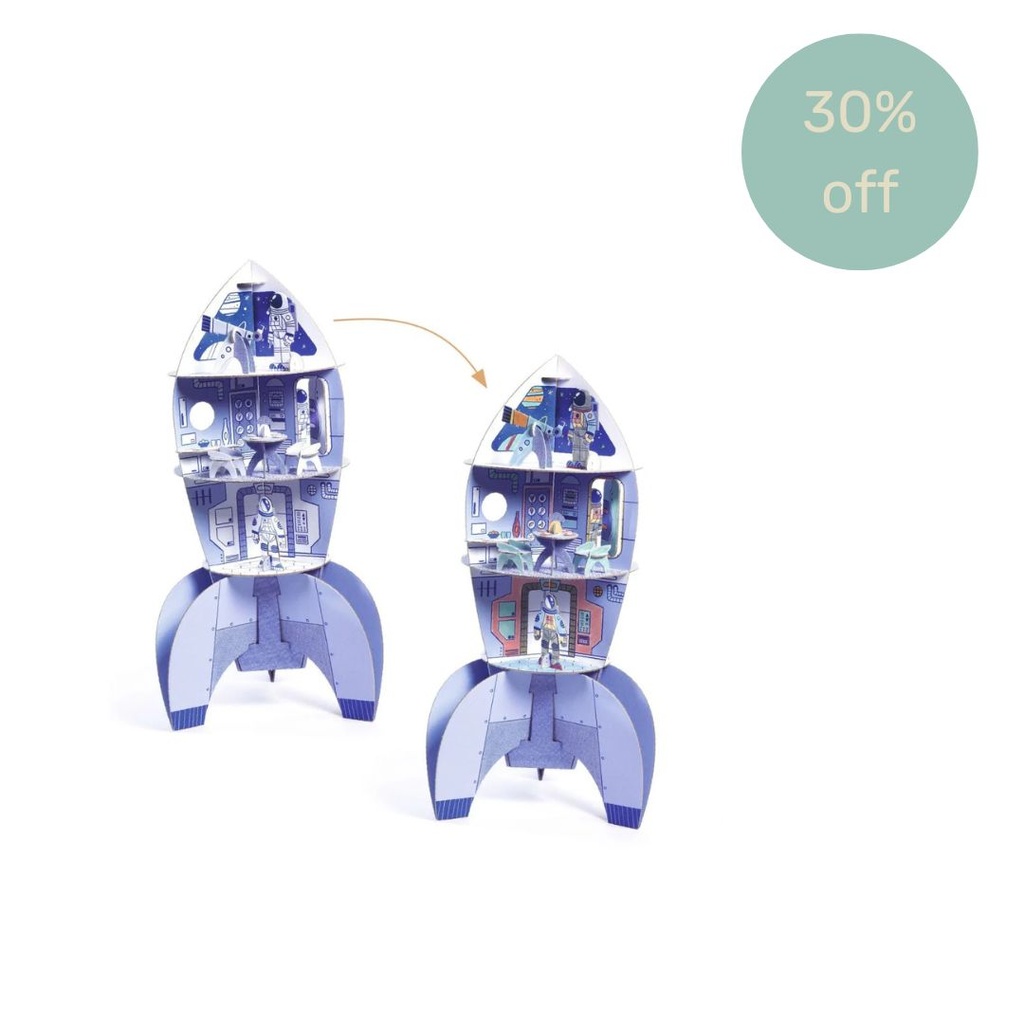 Color Assemble Play Space Rocket Djeco DTO 30%