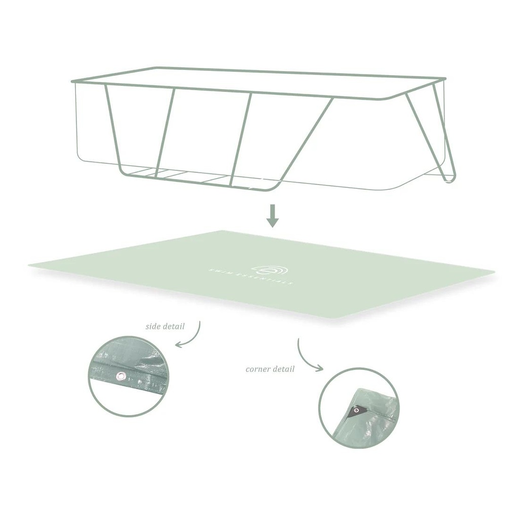 Old Green Matt 400x200 cm para piscina Swim Essentials