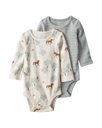 Pack 2 Bodies Ml Algodón Org Little Planet 6M Carters