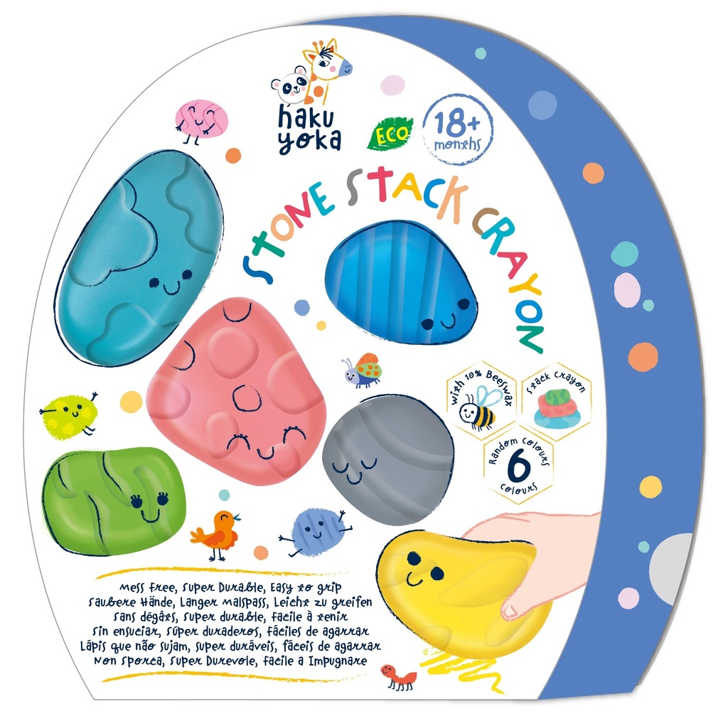 6 Crayones Sensoriales Piedra Haku Yoka